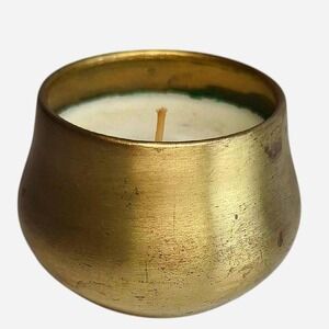 Anthropologie Bougie Parfumée Gold Metal Candle Unburned
